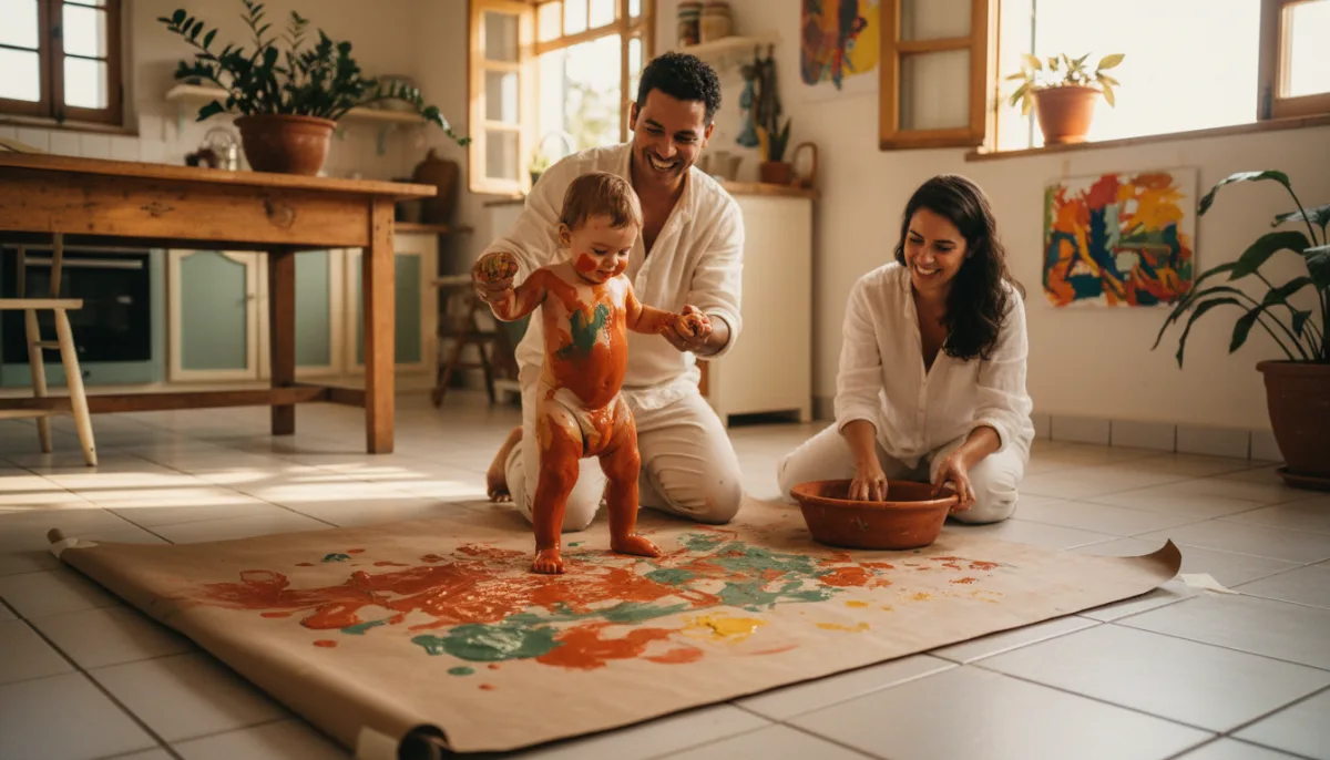 Pintura com os pés